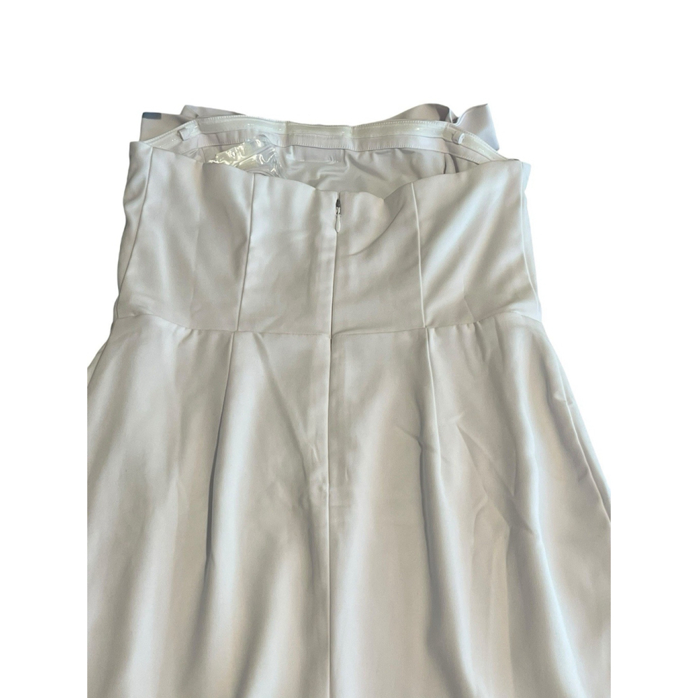 Abercrombie & Fitch White Maxi Bow Front Dress Medium - Picture 11 of 12